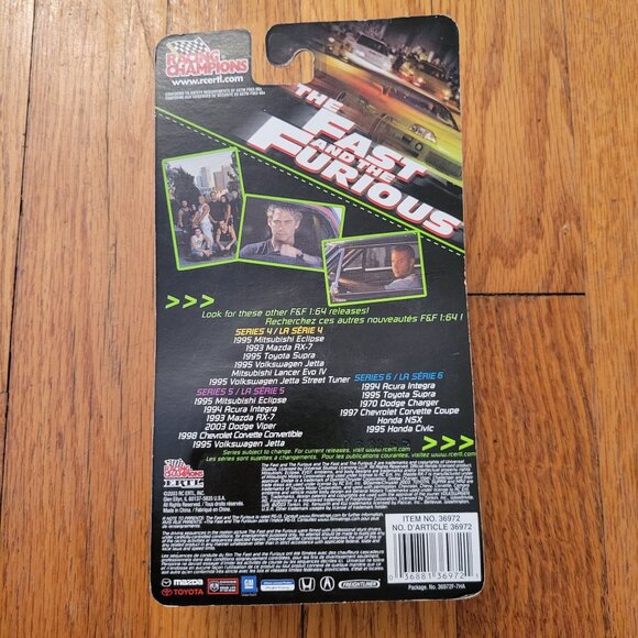 Fast Furious Die-Cast 1:64 Scale Honda NSX Red Toy Car Series 6 LA From Japan - Picture 3 of 3